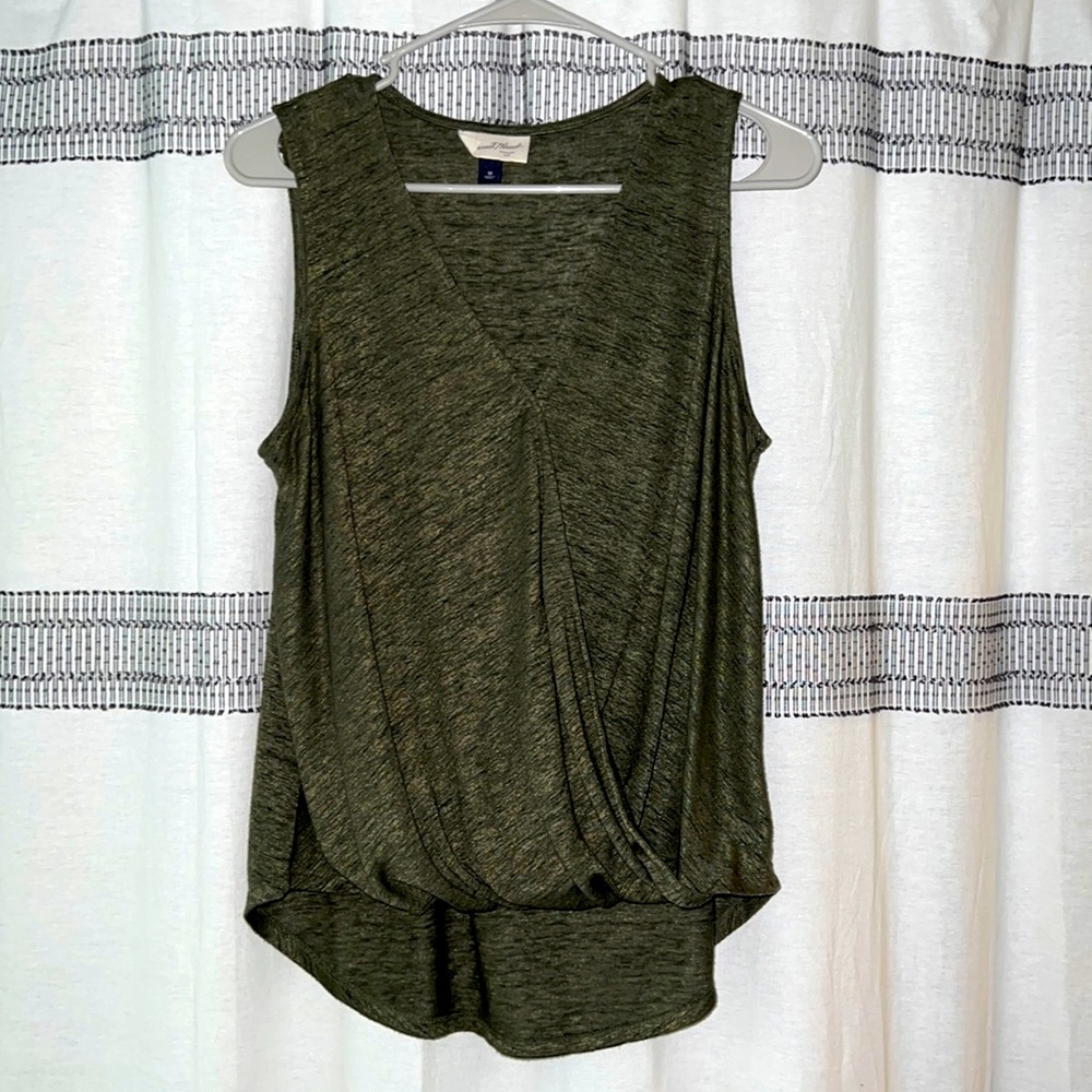 Green Drape Front Tank